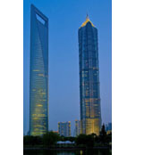 上海陆家嘴金茂大厦，上海环球金融中心松下感应门项目